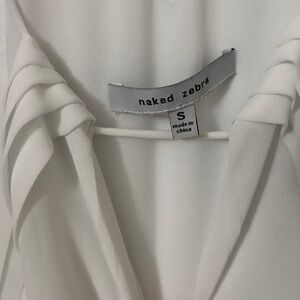 Naked zebra sleeveless top.